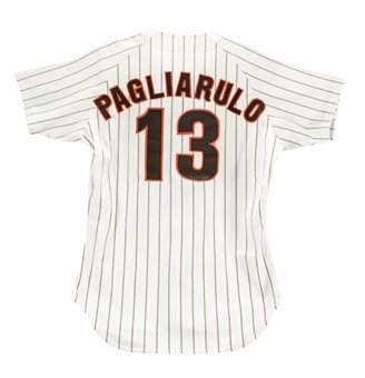 Mike Pagliarulo 1990 Signed Game Worn San Diego Padres Home Jersey